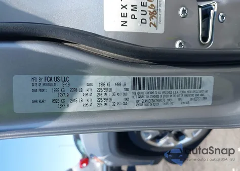 2019 Jeep Compass Limited z USA, uszkodzony, nr VIN 3C4NJCCB4KT802171